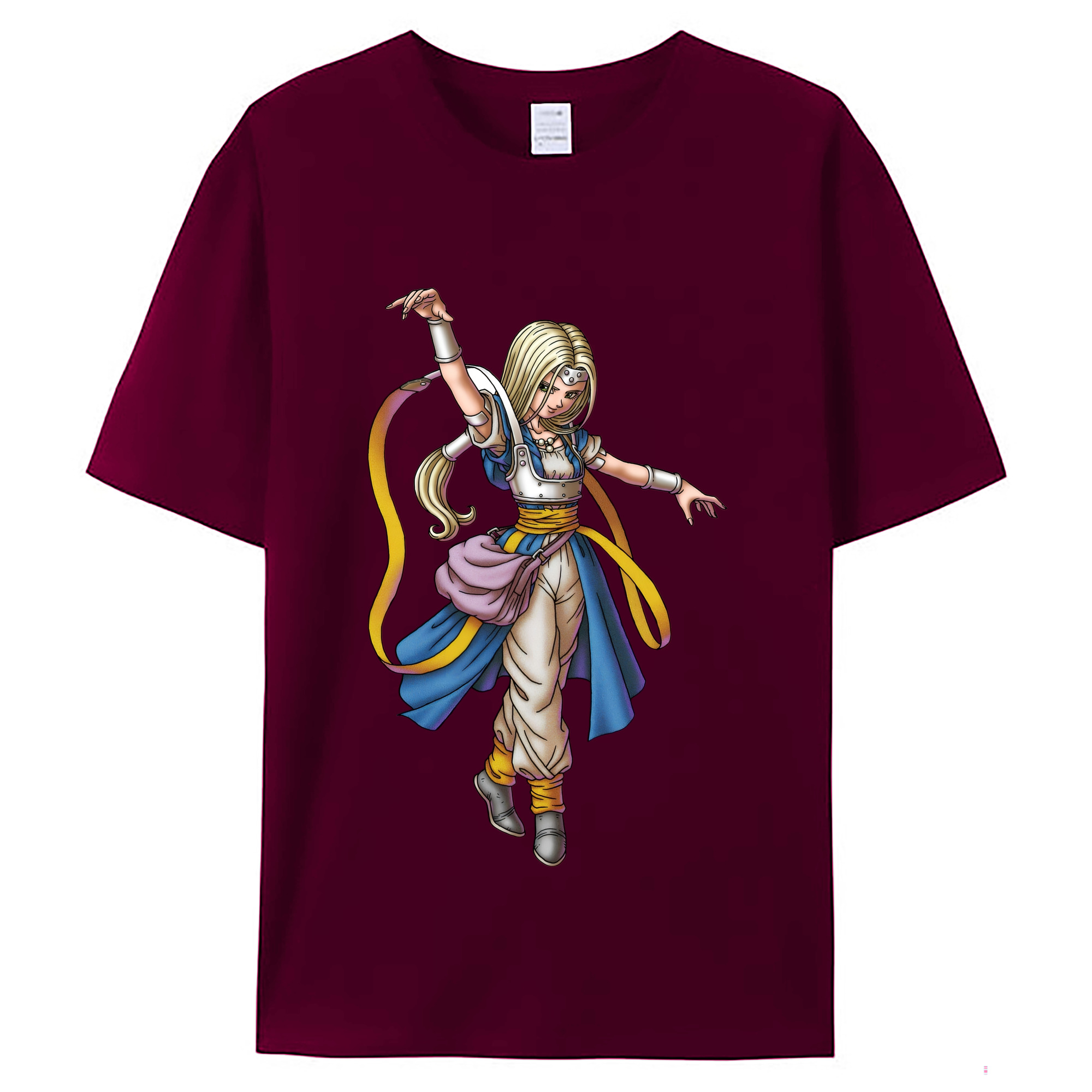 （画像用） ドラゴンクエスト Doragon Kuesuto Dragon Quest レディースカジュアルプリントTシャツ（綿100％）